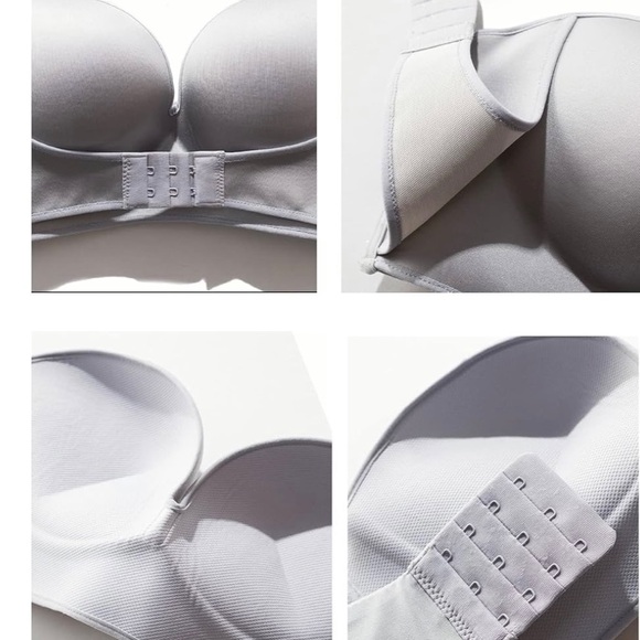 Strapless Bras for Women Push Up No Underwire Bandeau Bra. - Picture 5 of 9